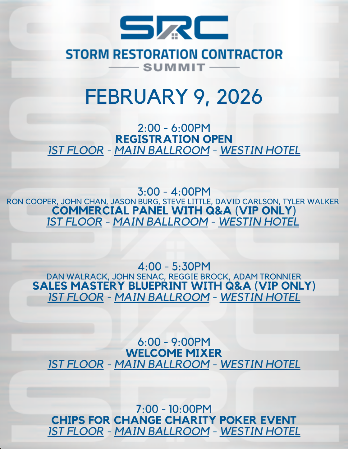 SRC Summit 2026 - #1 Storm Restoration Conference