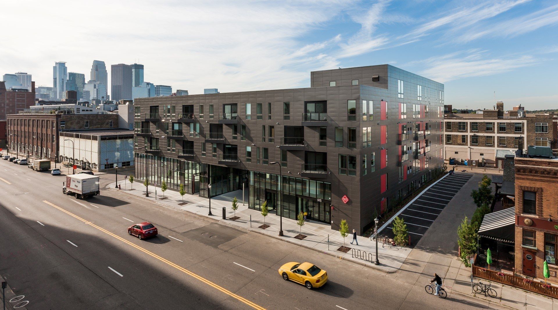 Brunsfield North Loop with the downtown Minneapolis skyline