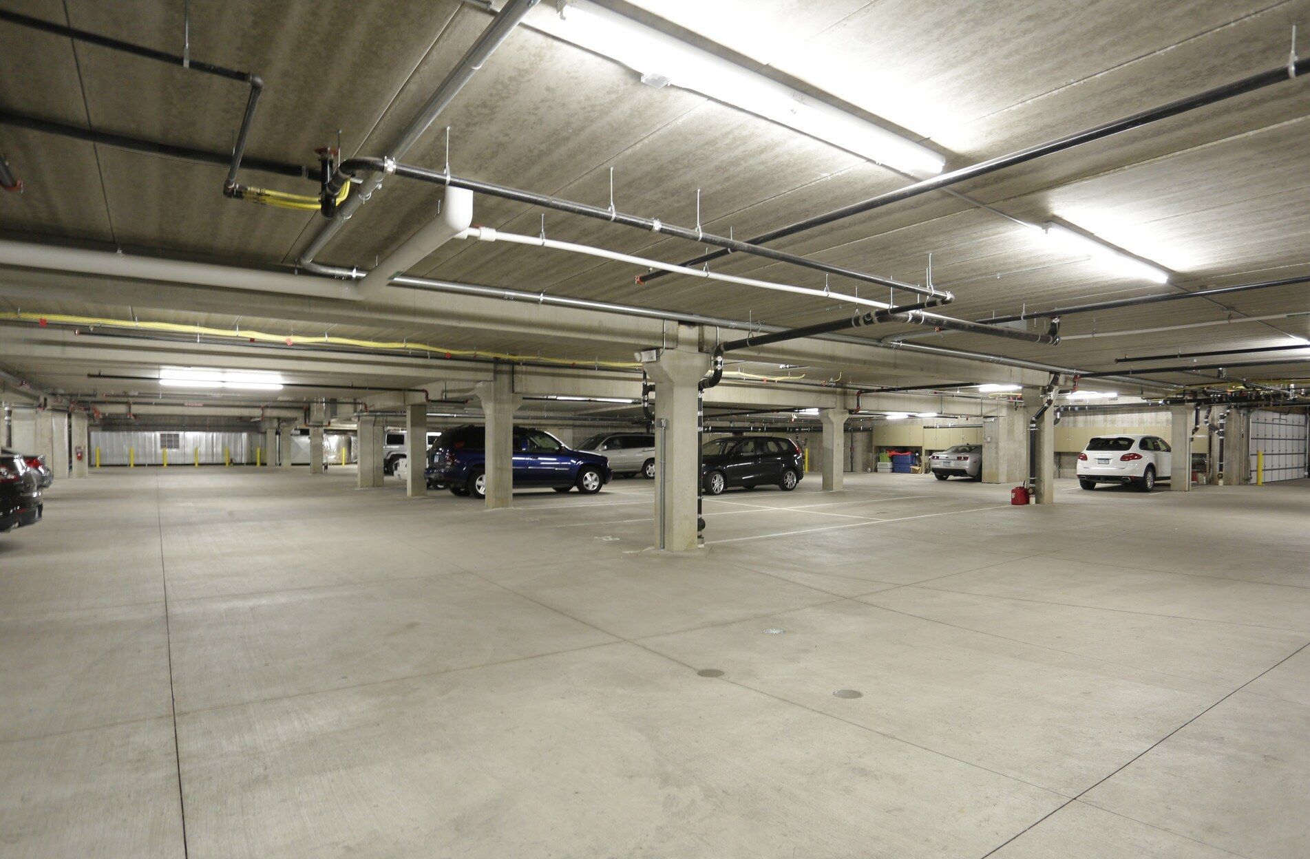Underground parking garage at Brunsfield North Loop