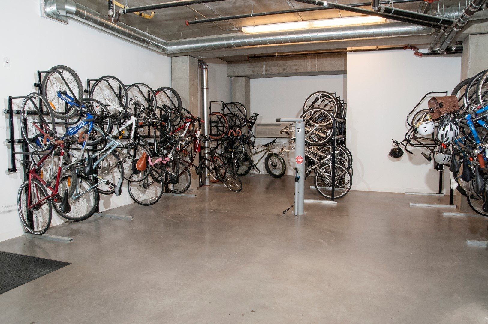 Secured bike storage at Brunsfield North Loop
