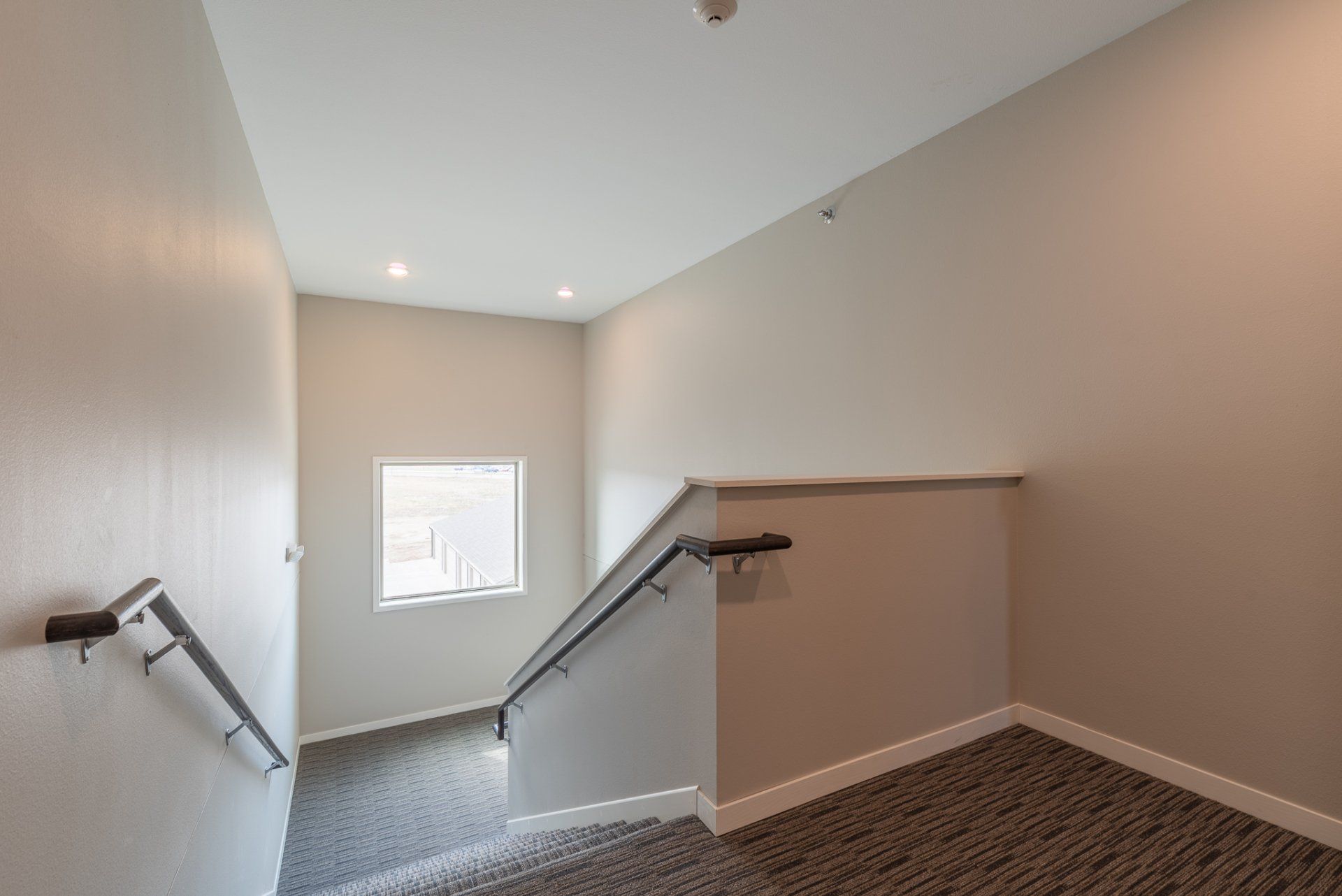 Stairwell in apartment building