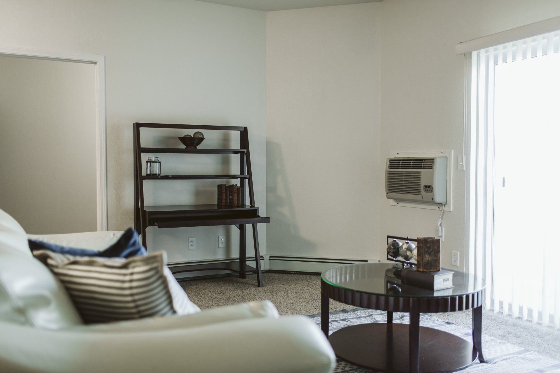 Living room with couch and coffee table