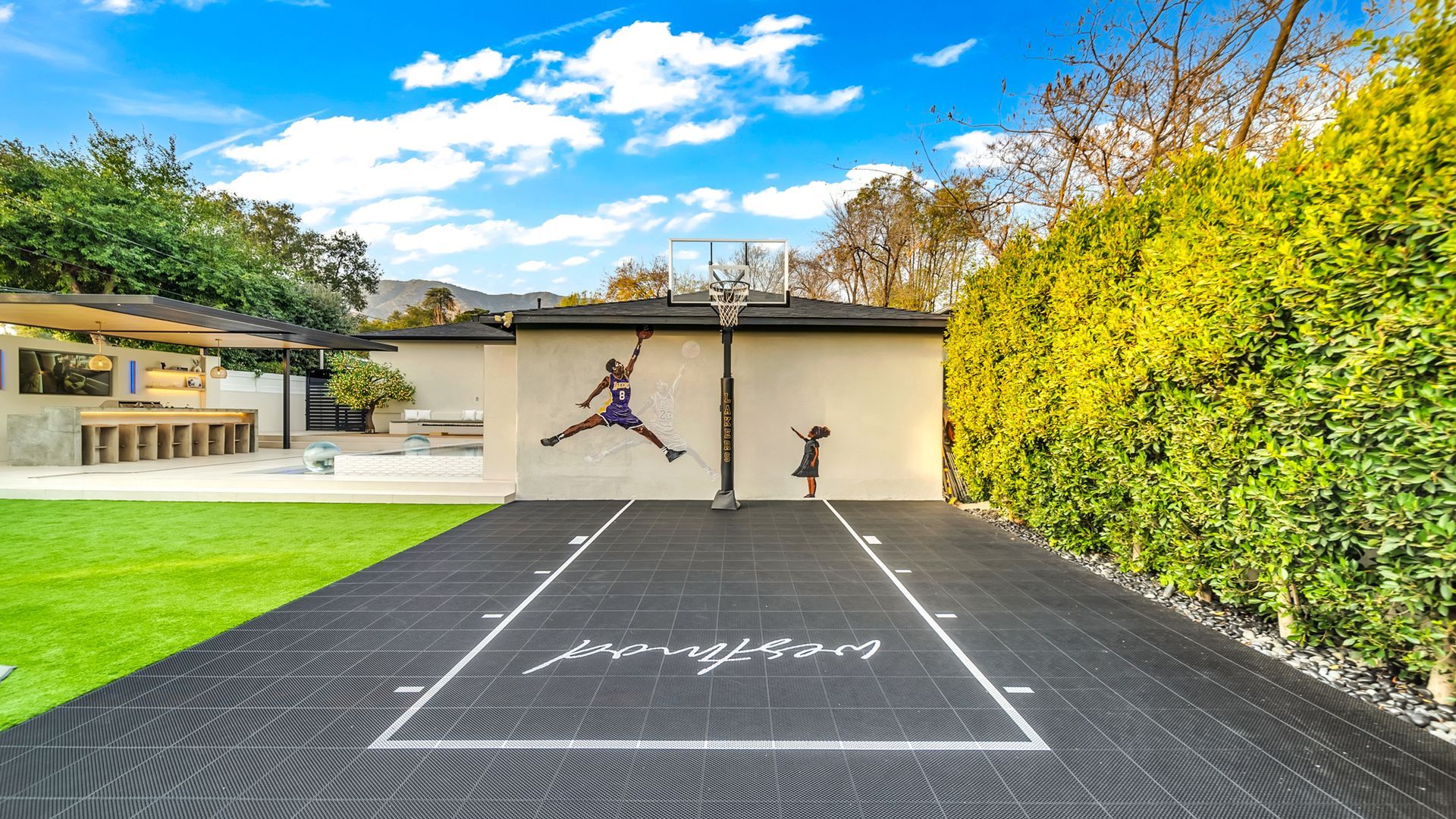 Custom pool and outdoor living space in Los Angeles. Designed and built by Westmod.