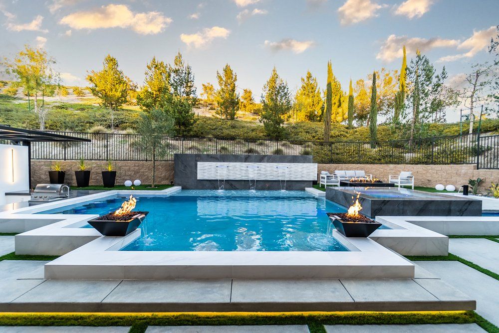 Luxury Swimming pool in Porter Ranch, CA. Luxury Swimming pool in Porter Ranch, CA.