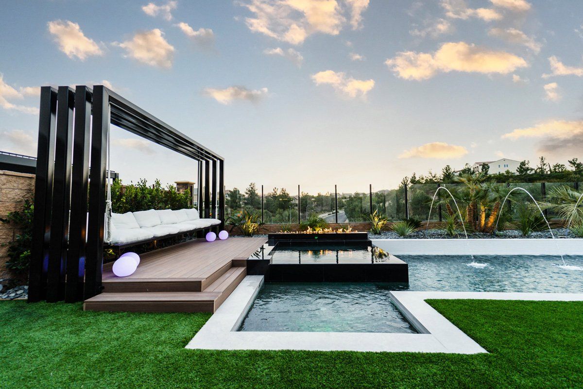 Luxury Swimming pool in Porter Ranch, CA. Luxury Swimming pool in Porter Ranch, CA.