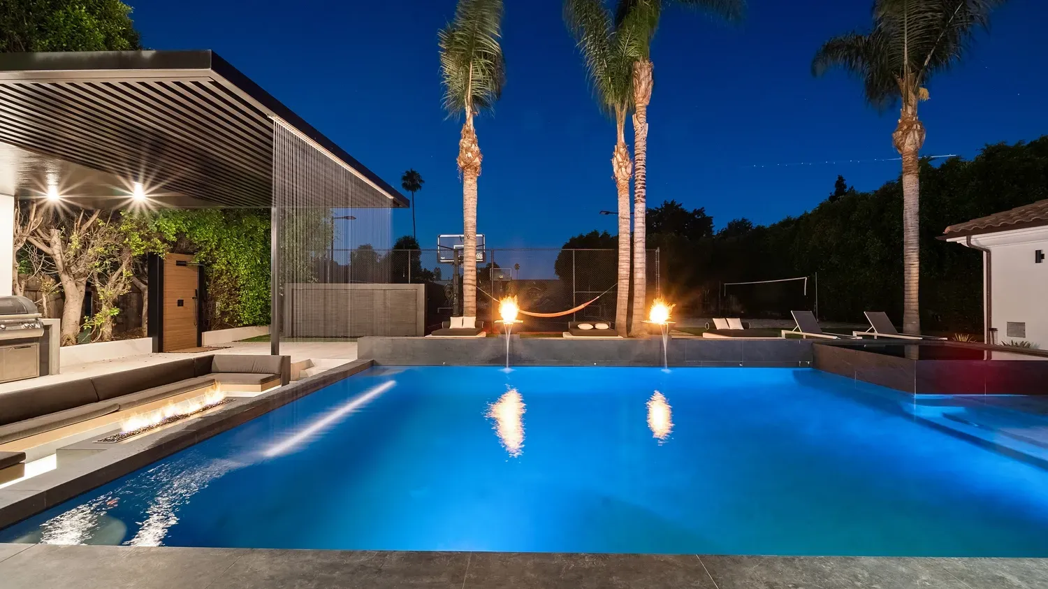 Luxury swimming pool and outdoor living space project located in Northridge, CA by Westmod.