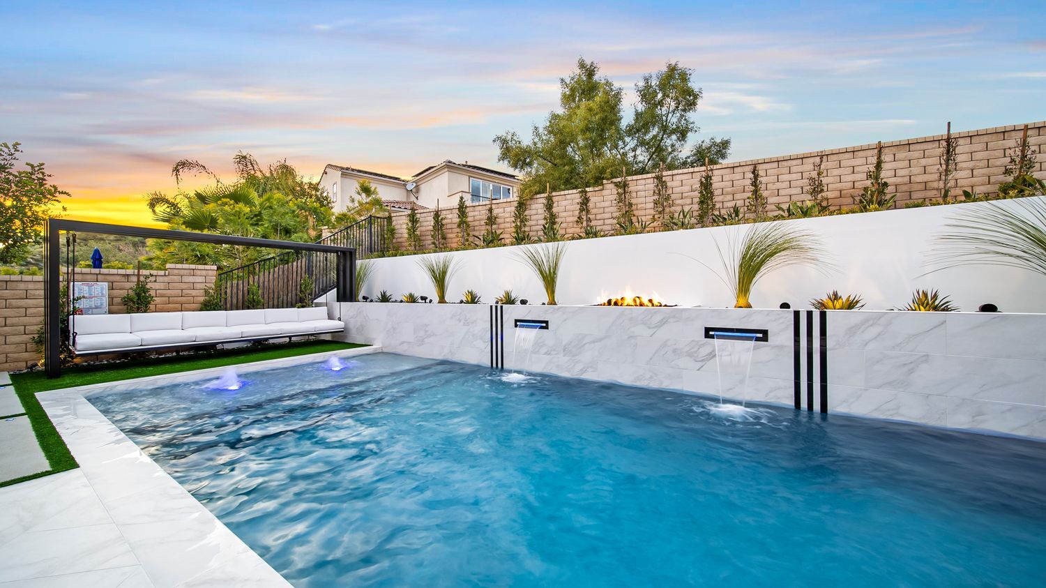 Luxury Swimming pool in Porter Ranch, CA. Luxury Swimming pool in Porter Ranch, CA.