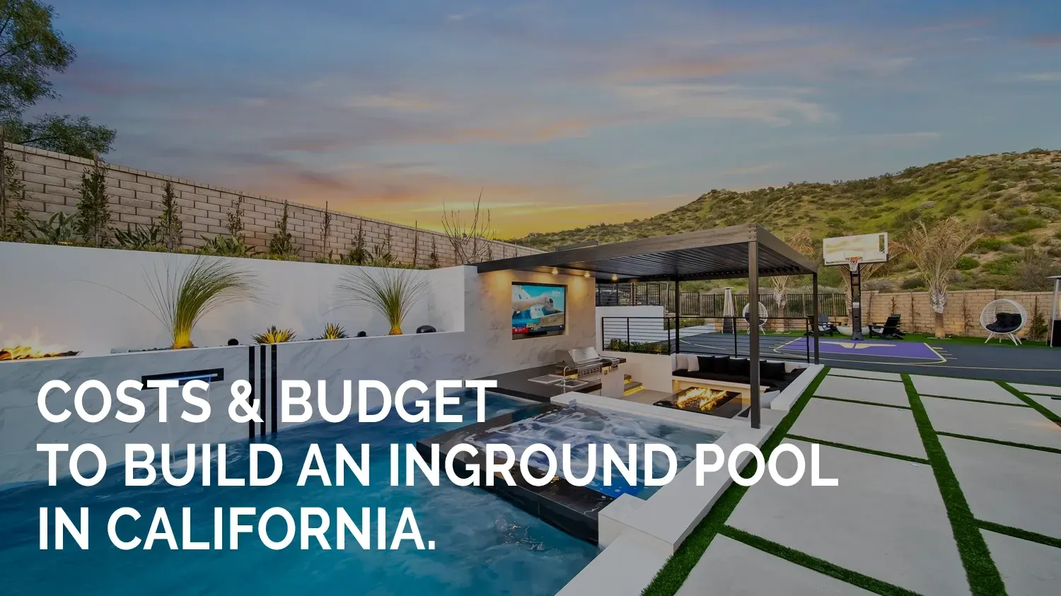 Costs to build an inground pool in California. Costs to build an inground pool in California.