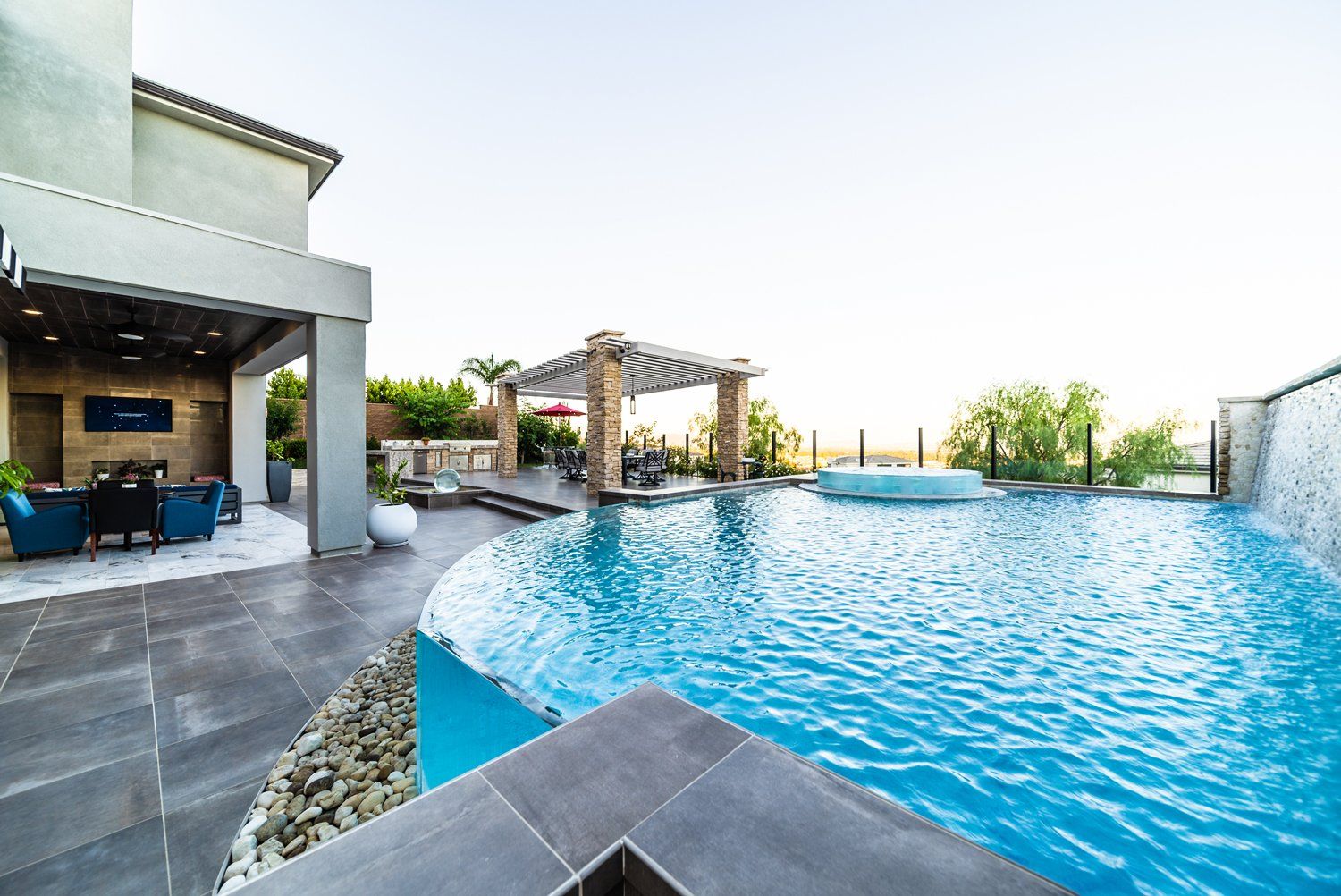 Luxury Swimming pool in Porter Ranch, CA. Luxury Swimming pool in Porter Ranch, CA.