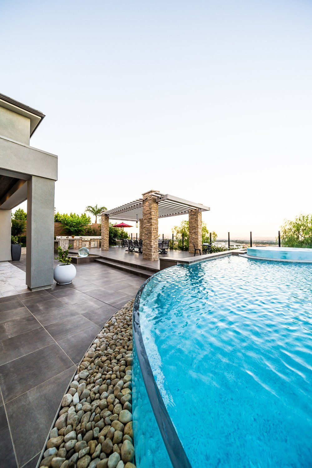 Luxury Swimming pool in Porter Ranch, CA.