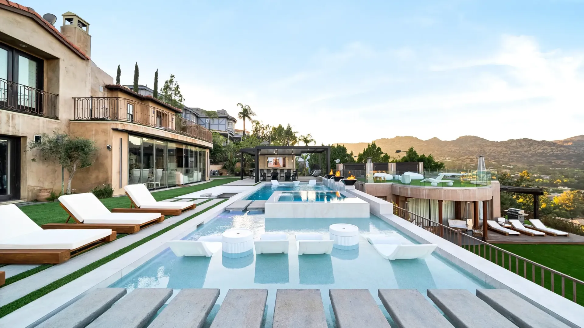 custom luxury pool, outdoor living, and landscaping by Westmod in Los Angeles, CA.