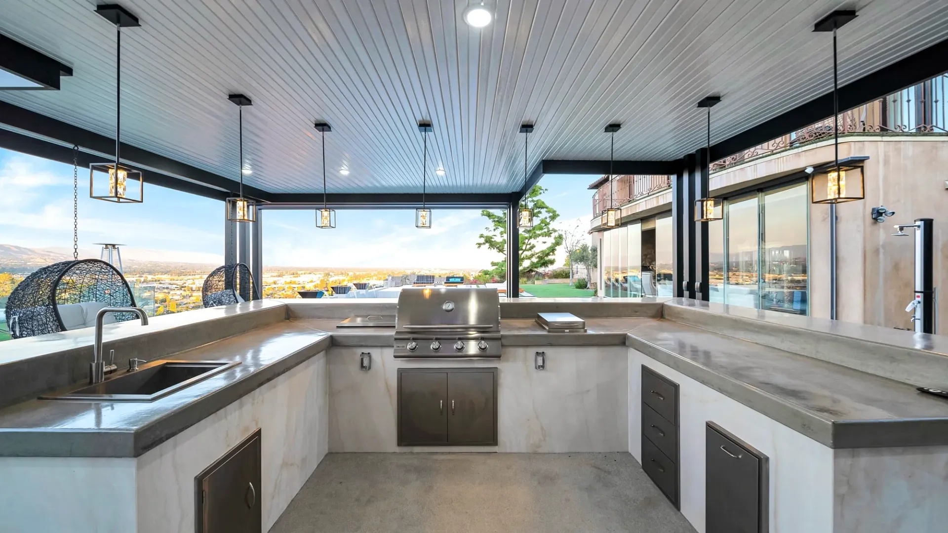 custom luxury pool, outdoor living, and landscaping by Westmod in Los Angeles, CA.