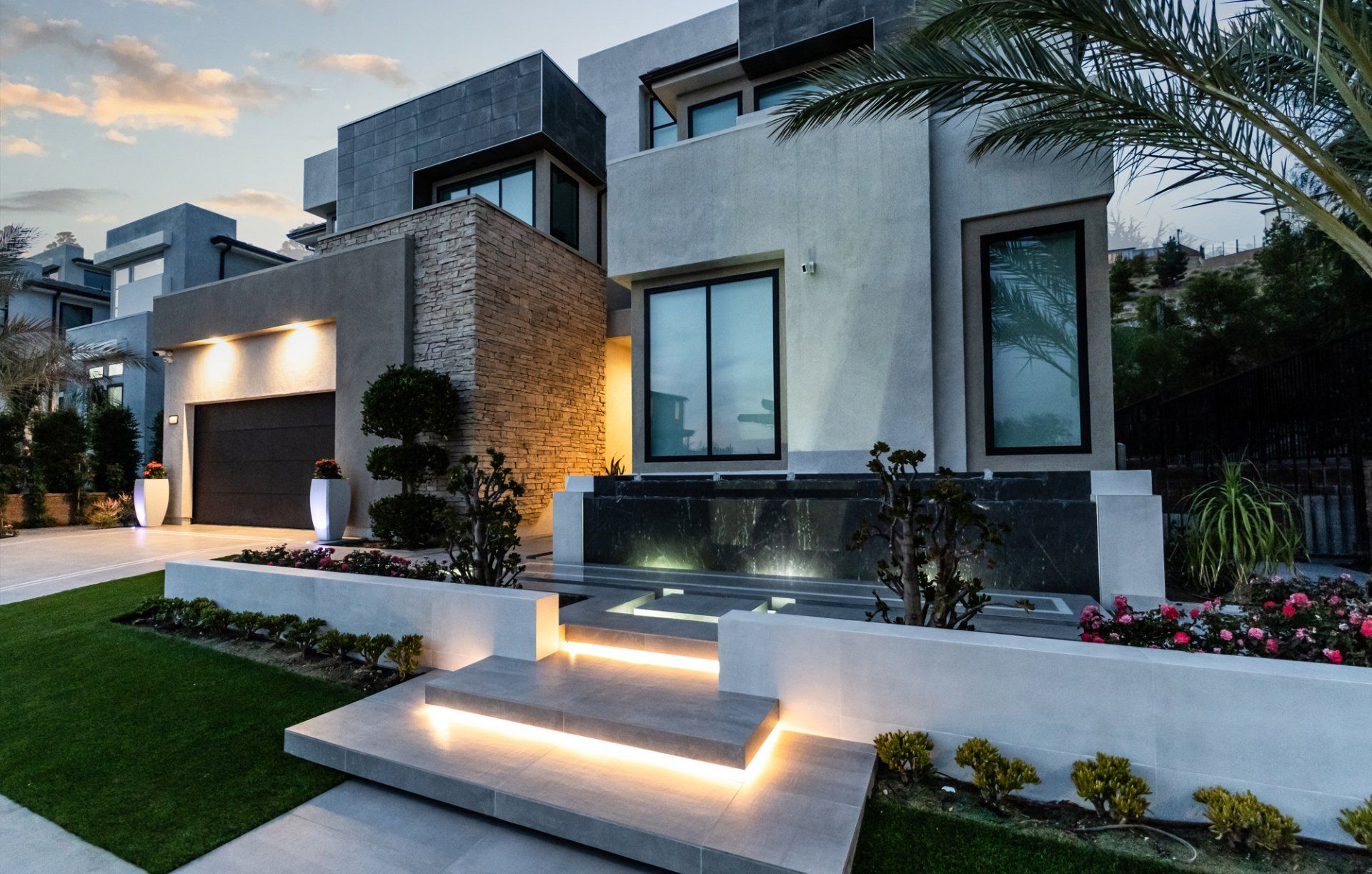 luxury pool and outdoor living space
