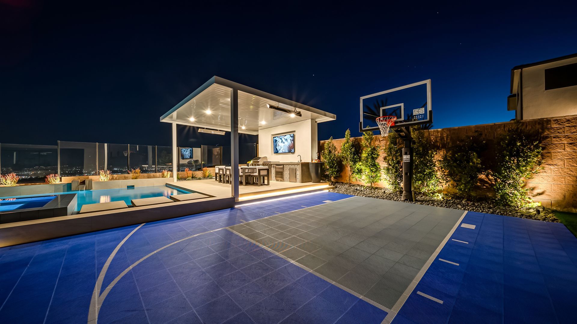 luxury pool and outdoor living space by Westmod