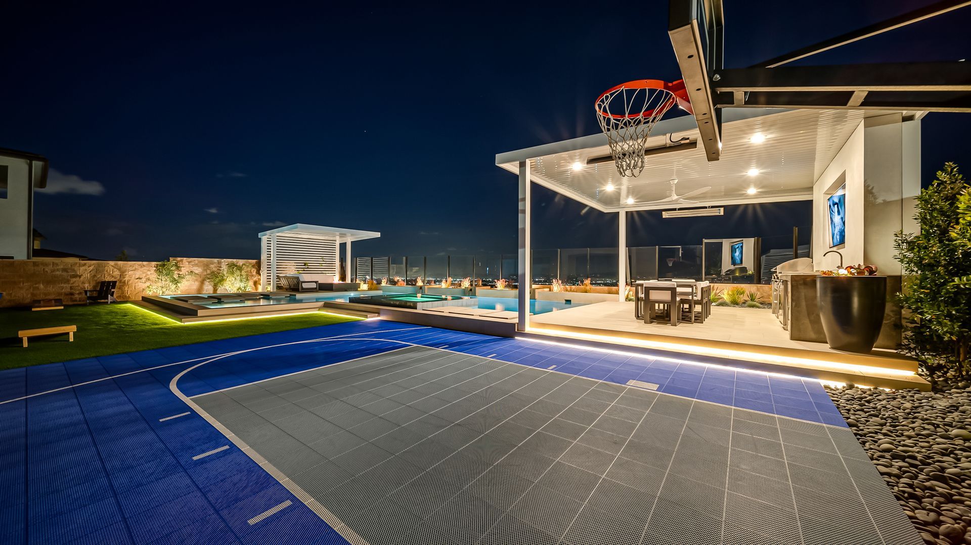 luxury pool and outdoor living space by Westmod