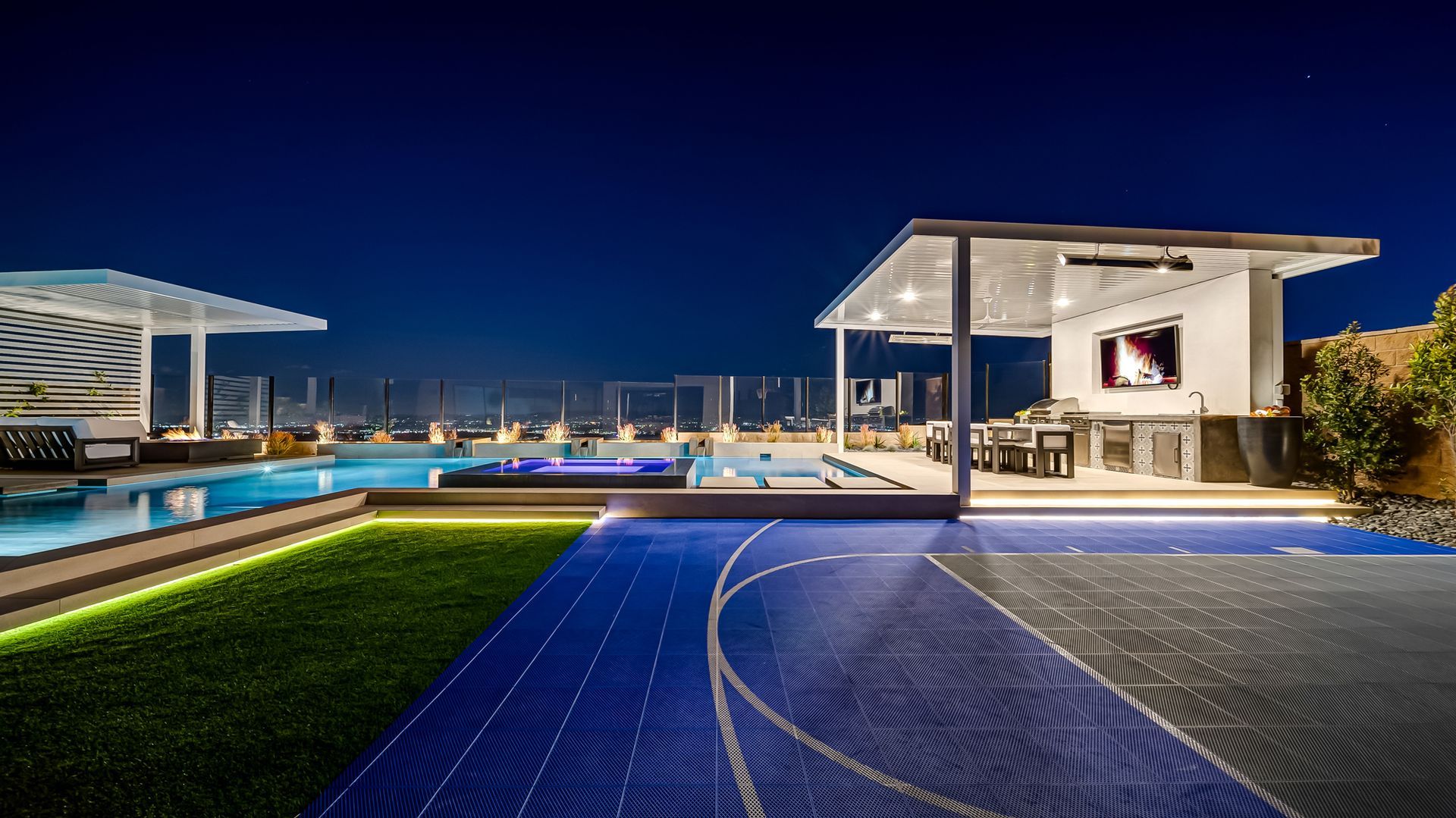 luxury pool and outdoor living space by Westmod