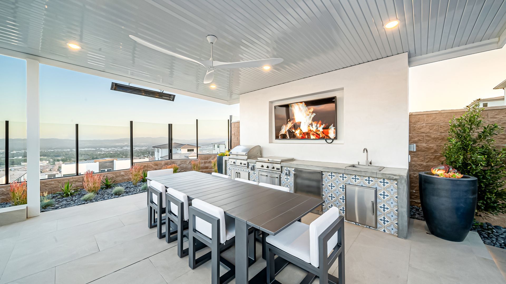 luxury pool and outdoor living space by Westmod