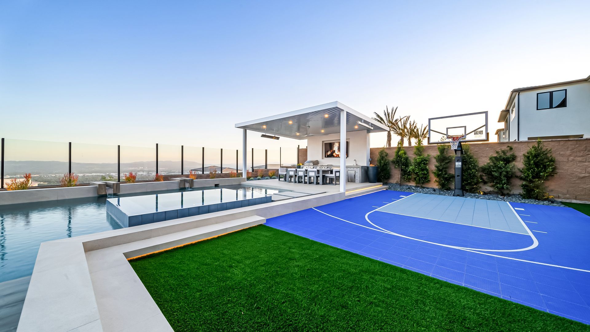 luxury pool and outdoor living space by Westmod