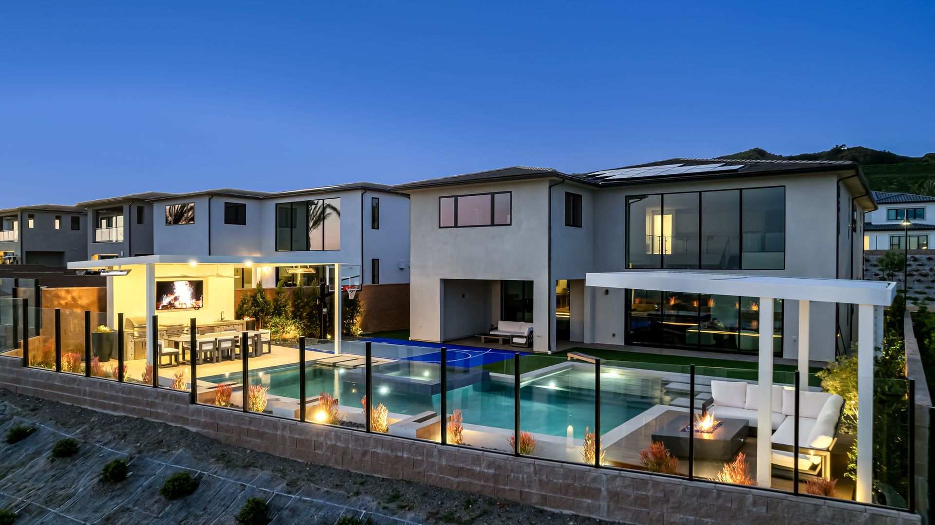luxury pool and outdoor living space by Westmod