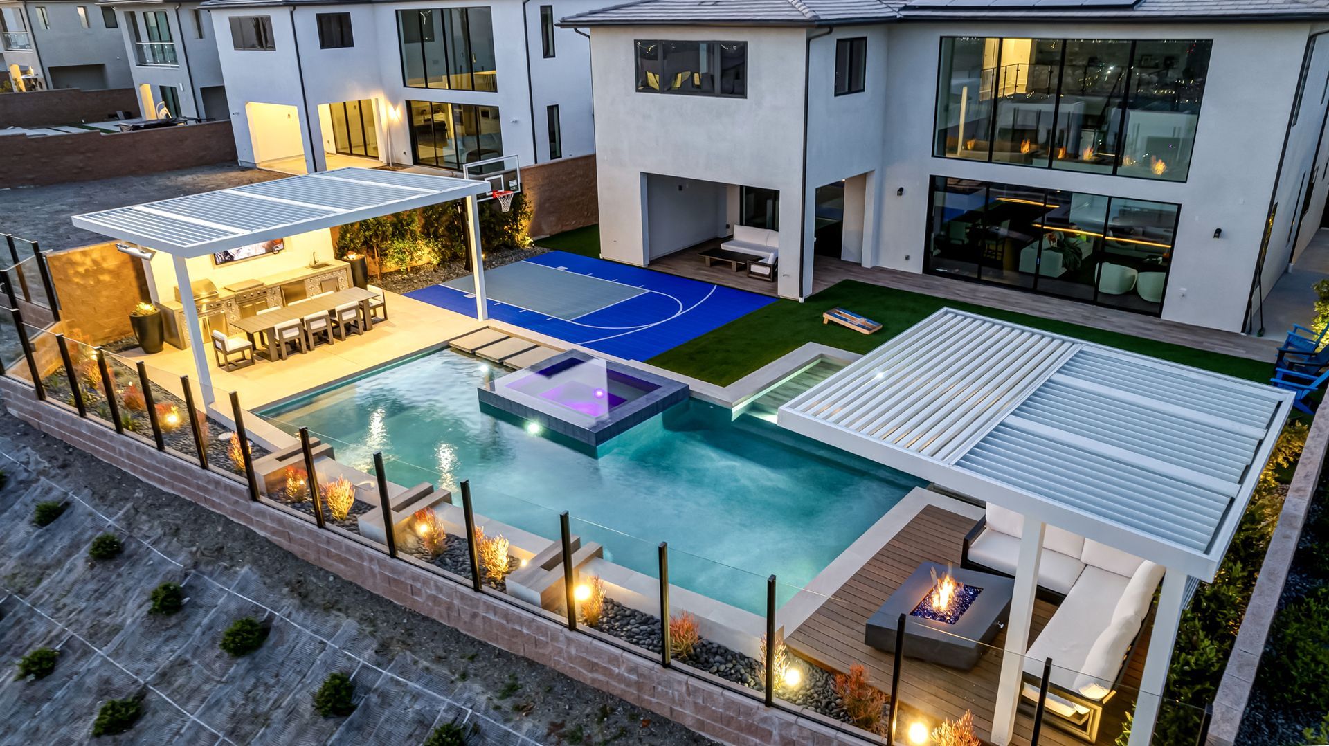 luxury pool and outdoor living space by Westmod