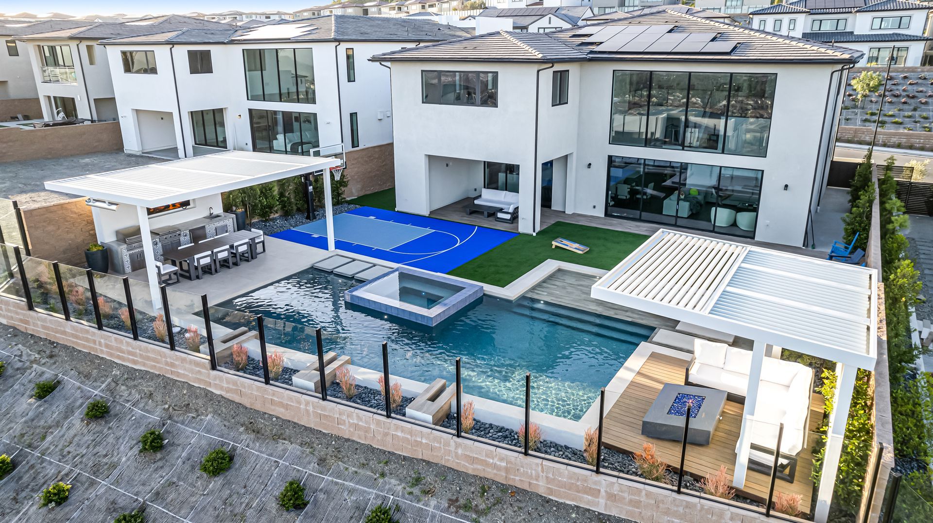 luxury pool and outdoor living space by Westmod
