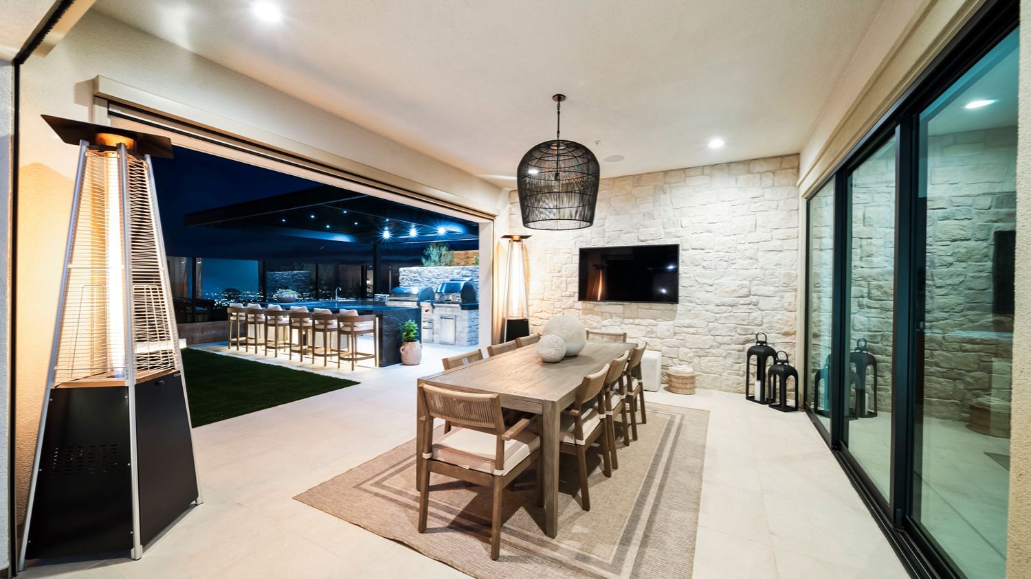 custom pool and backyard by Westmod in Porter Ranch, CA