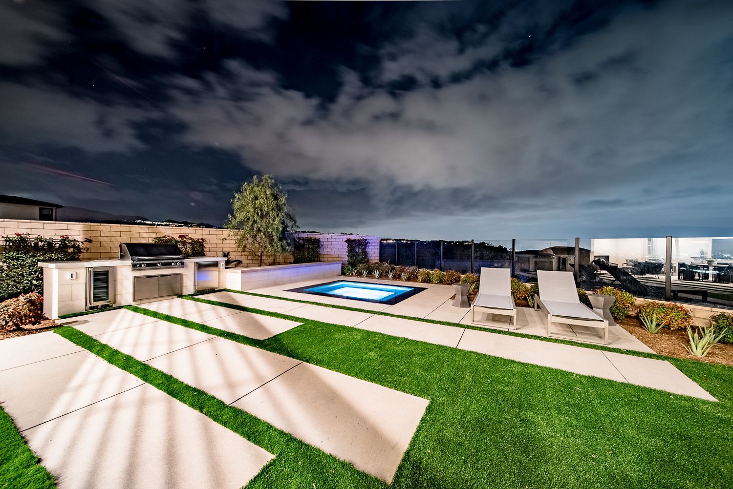 Luxury spa and outdoor living space by Westmod. Location: Chatsworth, CA