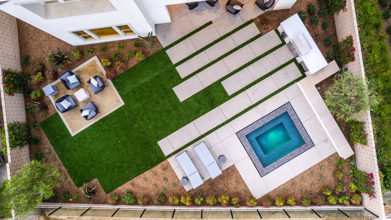 Luxury spa and outdoor living space by Westmod. Location: Chatsworth, CA