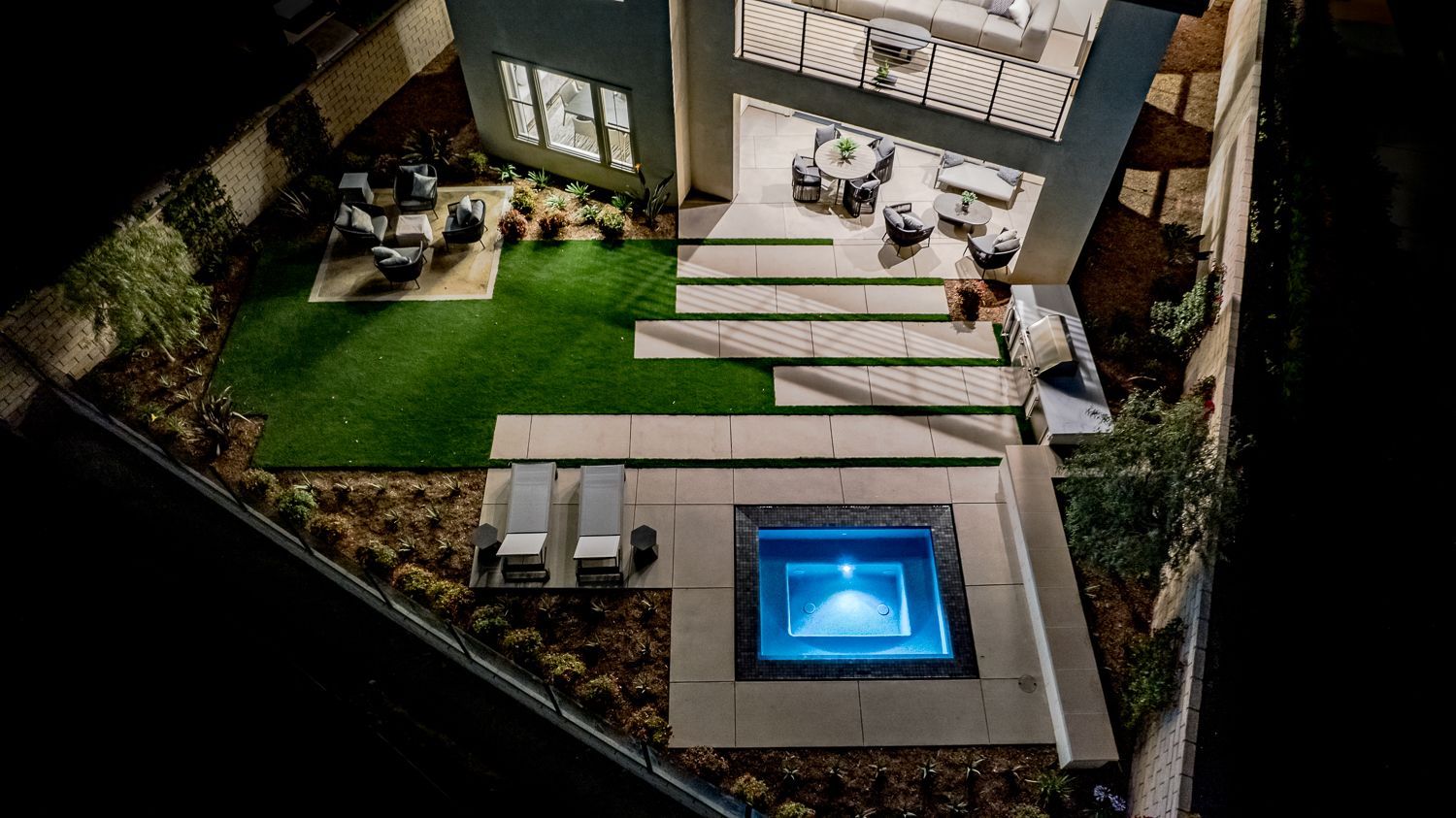 Luxury spa and outdoor living space by Westmod. Location: Chatsworth, CA