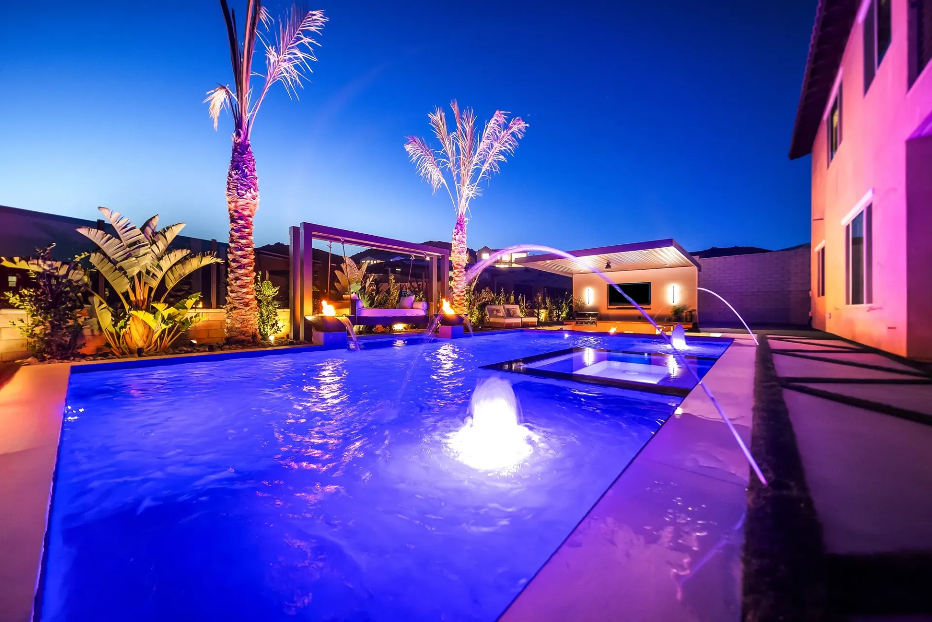 custom swimming pool and outdoor living by Westmod.