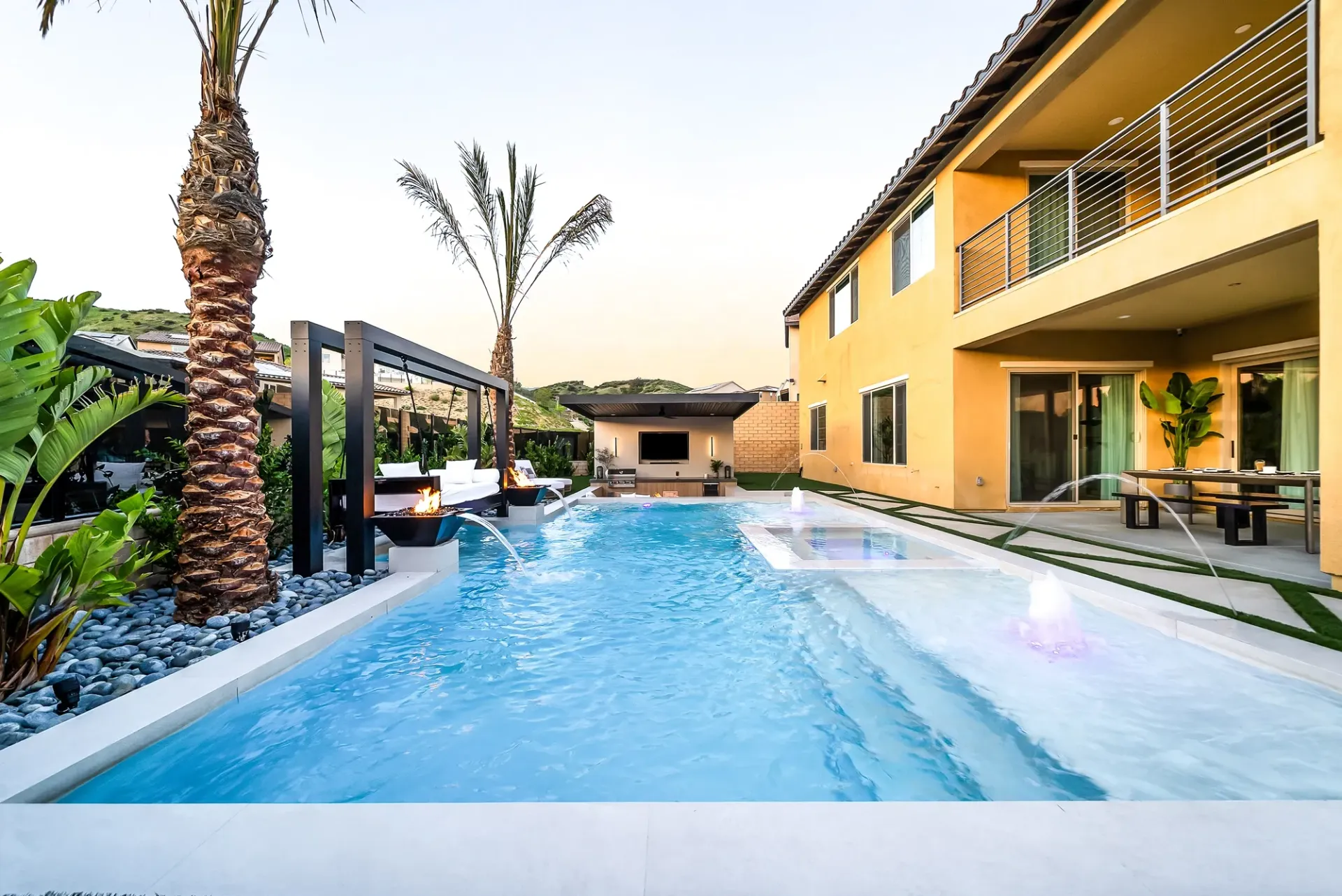 custom swimming pool and outdoor living by Westmod.