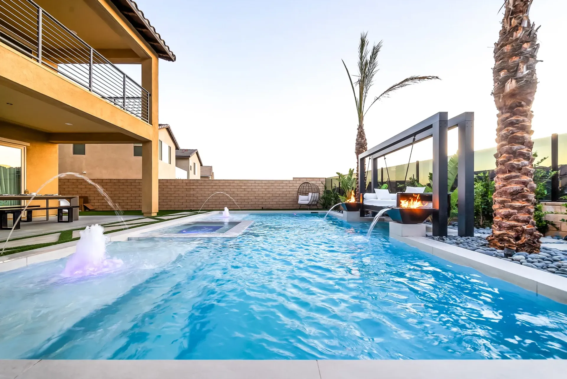 custom swimming pool and outdoor living by Westmod.