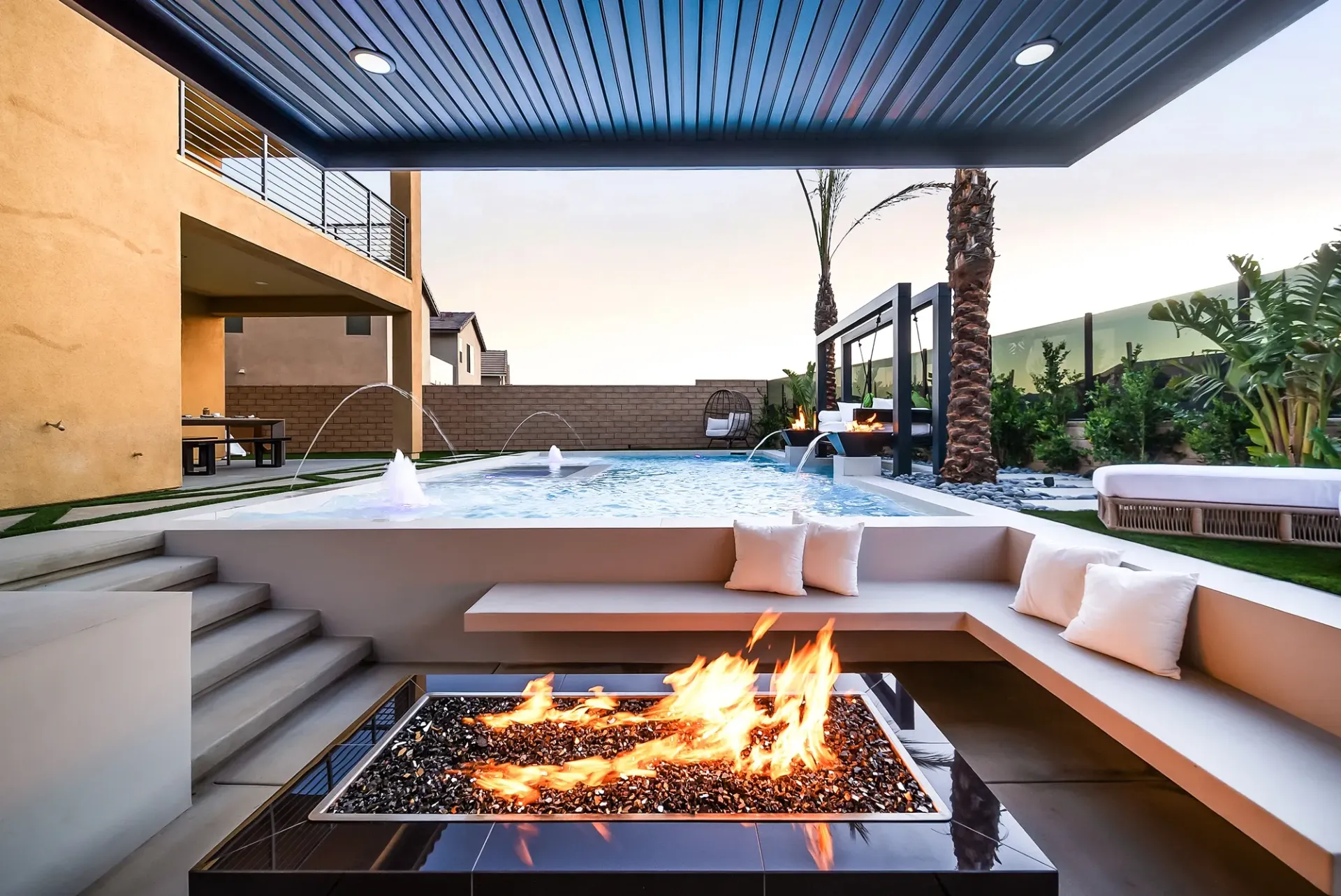 custom swimming pool and outdoor living by Westmod.