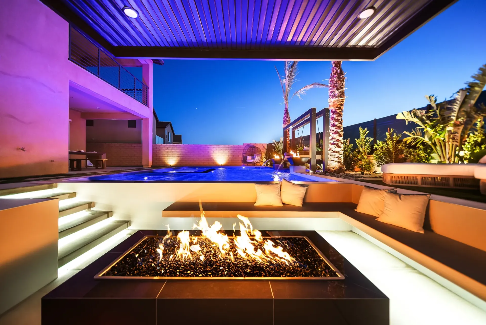 custom swimming pool and outdoor living by Westmod.