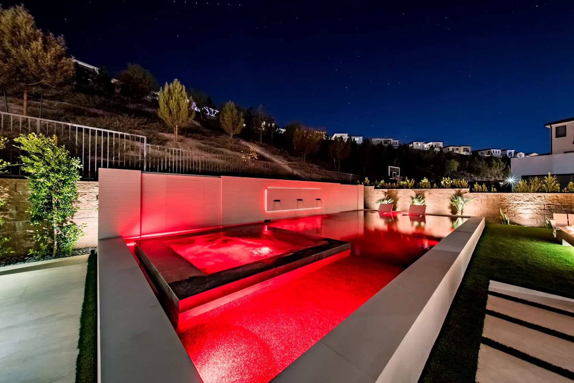 luxury pool by Westmod in Porter Ranch, CA