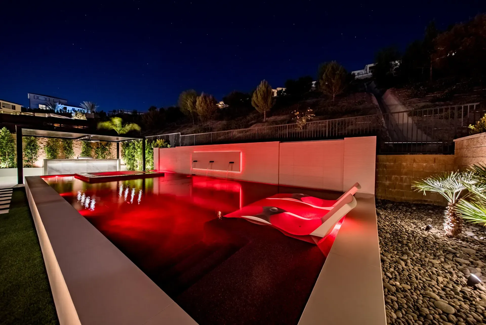 luxury pool by Westmod in Porter Ranch, CA