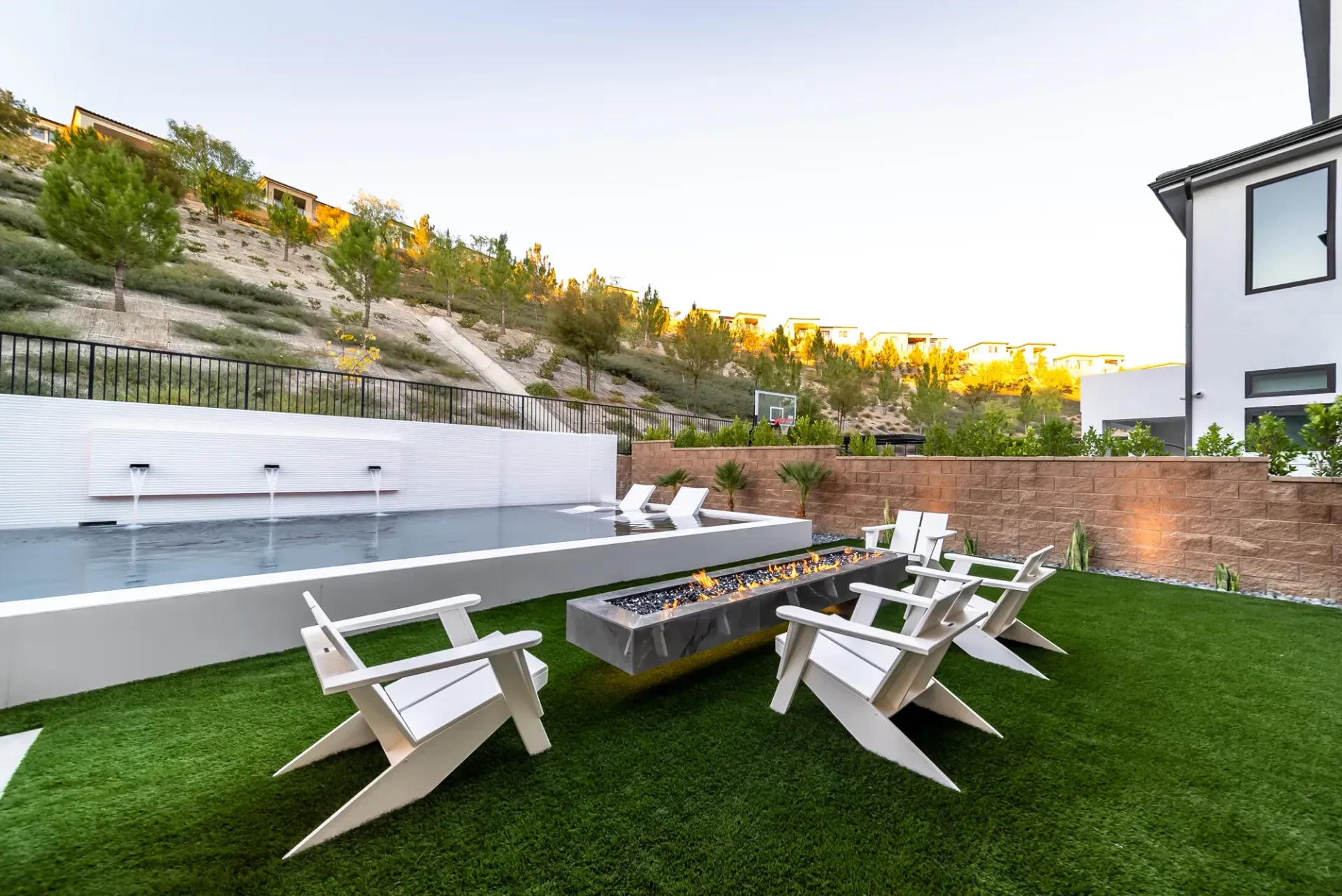 luxury pool by Westmod in Porter Ranch, CA