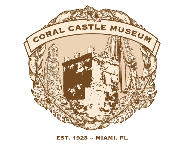A logo for the coral castle museum in miami