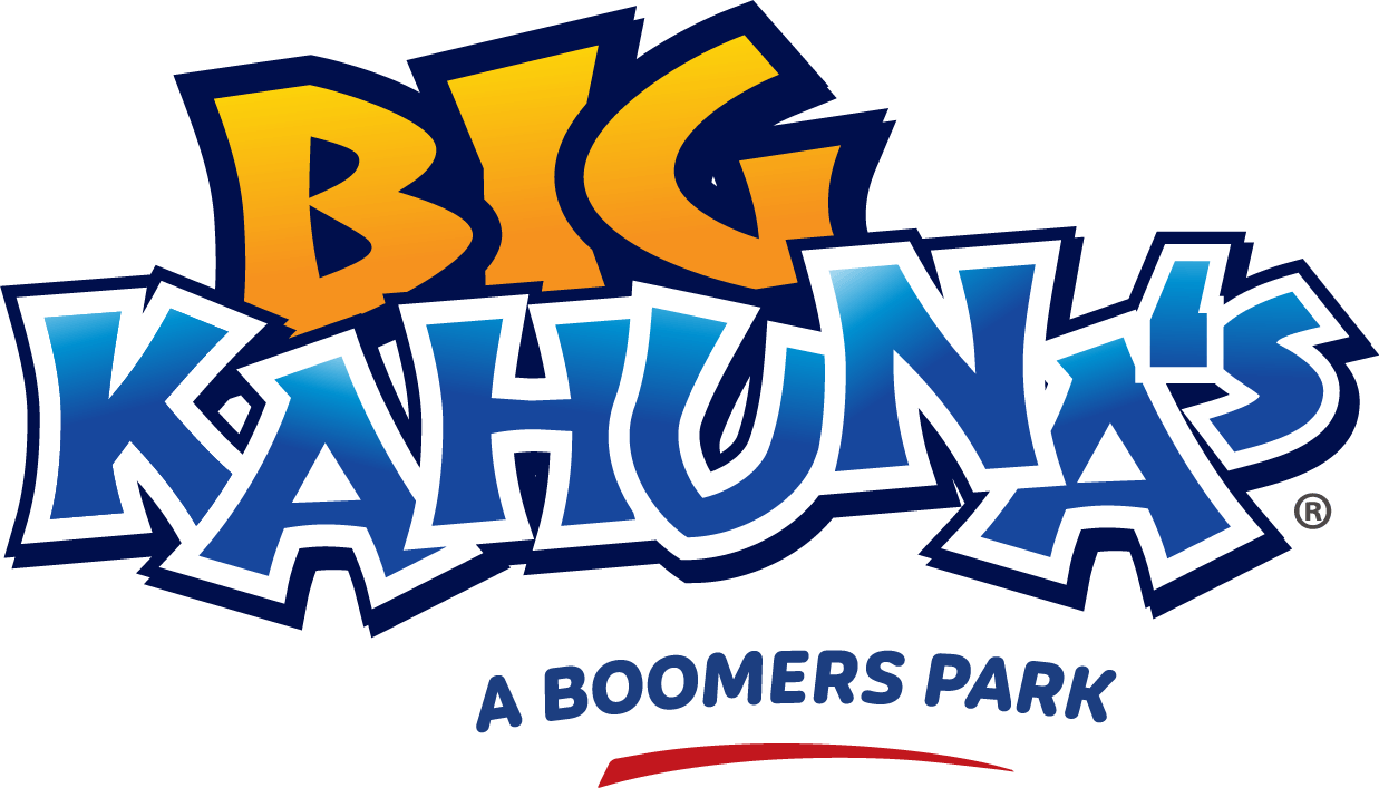 The logo for big kahuna 's a boomers park