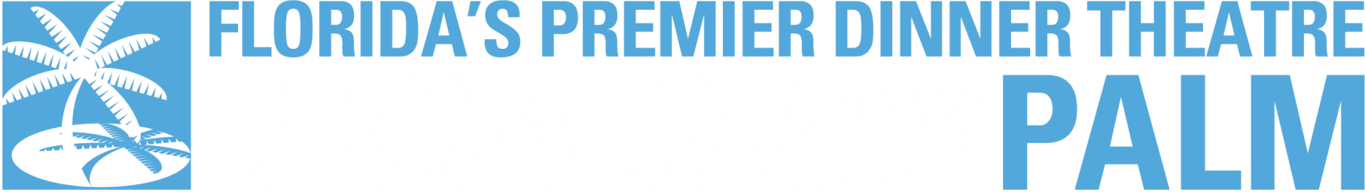 The logo for florida 's premier dinner theatre palm