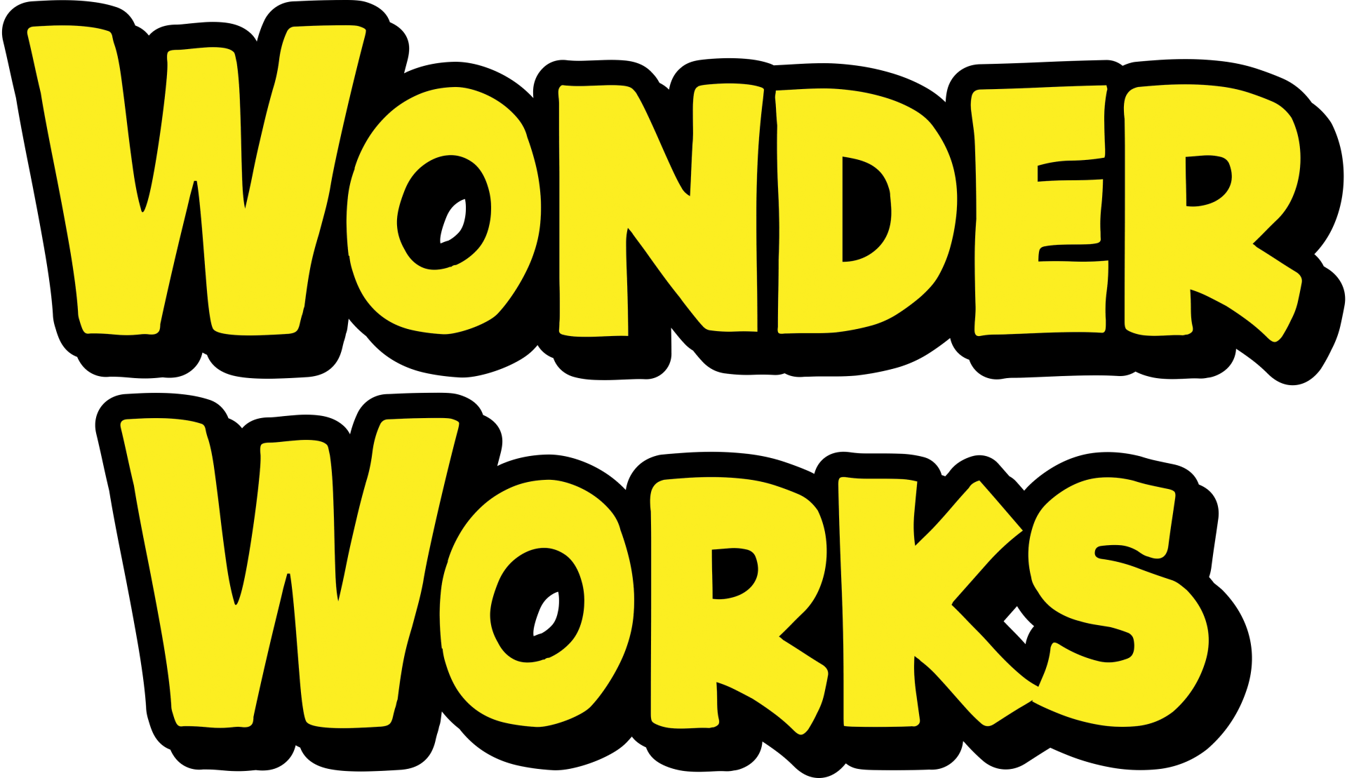 The wonder works logo is yellow and black on a white background.