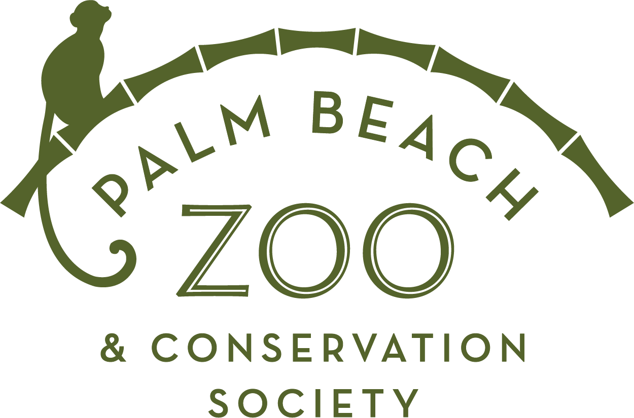 The logo for the palm beach zoo and conservation society