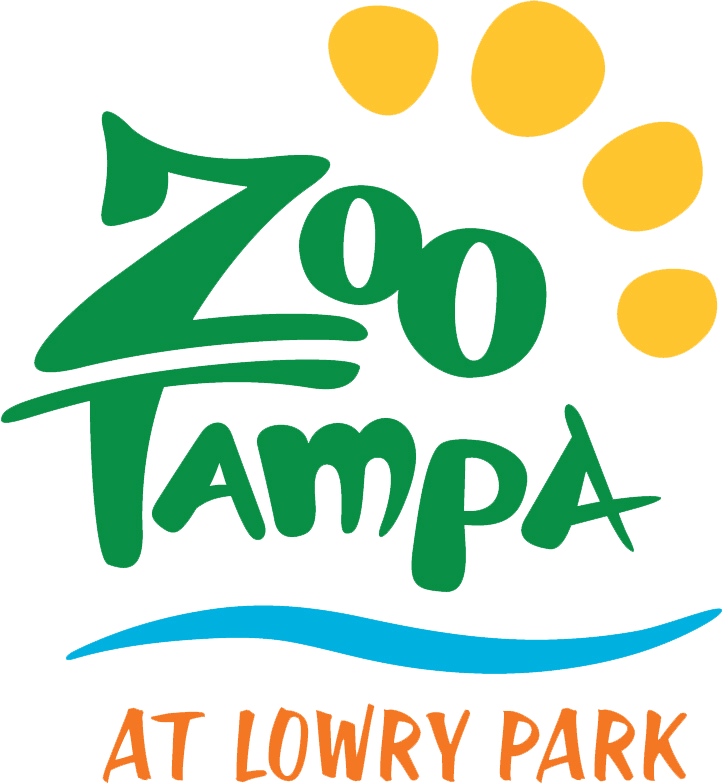 A logo for zoo tampa at lowry park