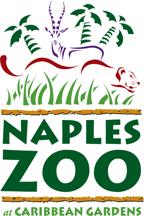 A logo for naples zoo at caribbean gardens