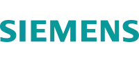Logotipo de Siemens en color verde azulado sobre fondo blanco.