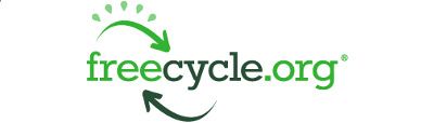 the logo for freecycle.org has two green arrows pointing in opposite directions .
