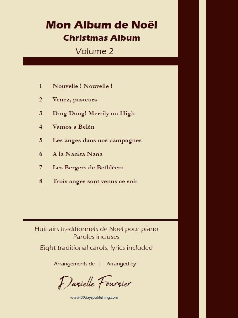 Une page d'un livre intitulé mon album de noel album de Noël volume 2