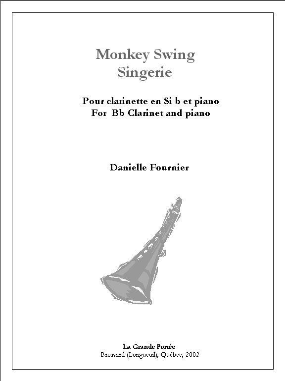 Une reprise de partition pour la singerie Monkey Swing pour clarinette et piano.