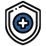 A shield with a cross in the middle of it.