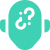 A green circle with a white question mark inside of it.